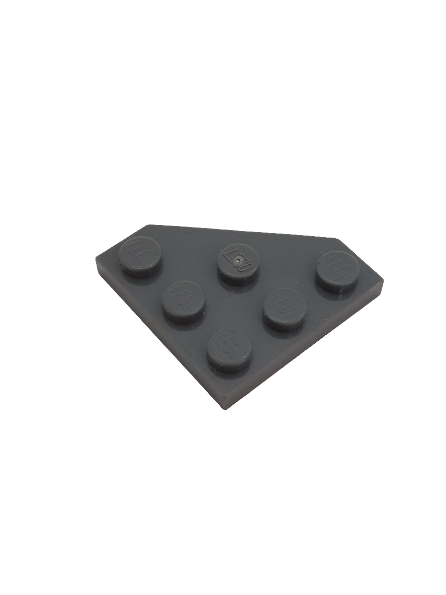 NEU Keilplatte 3 x 3 Ecke abgeschnitten neudunkelgrau