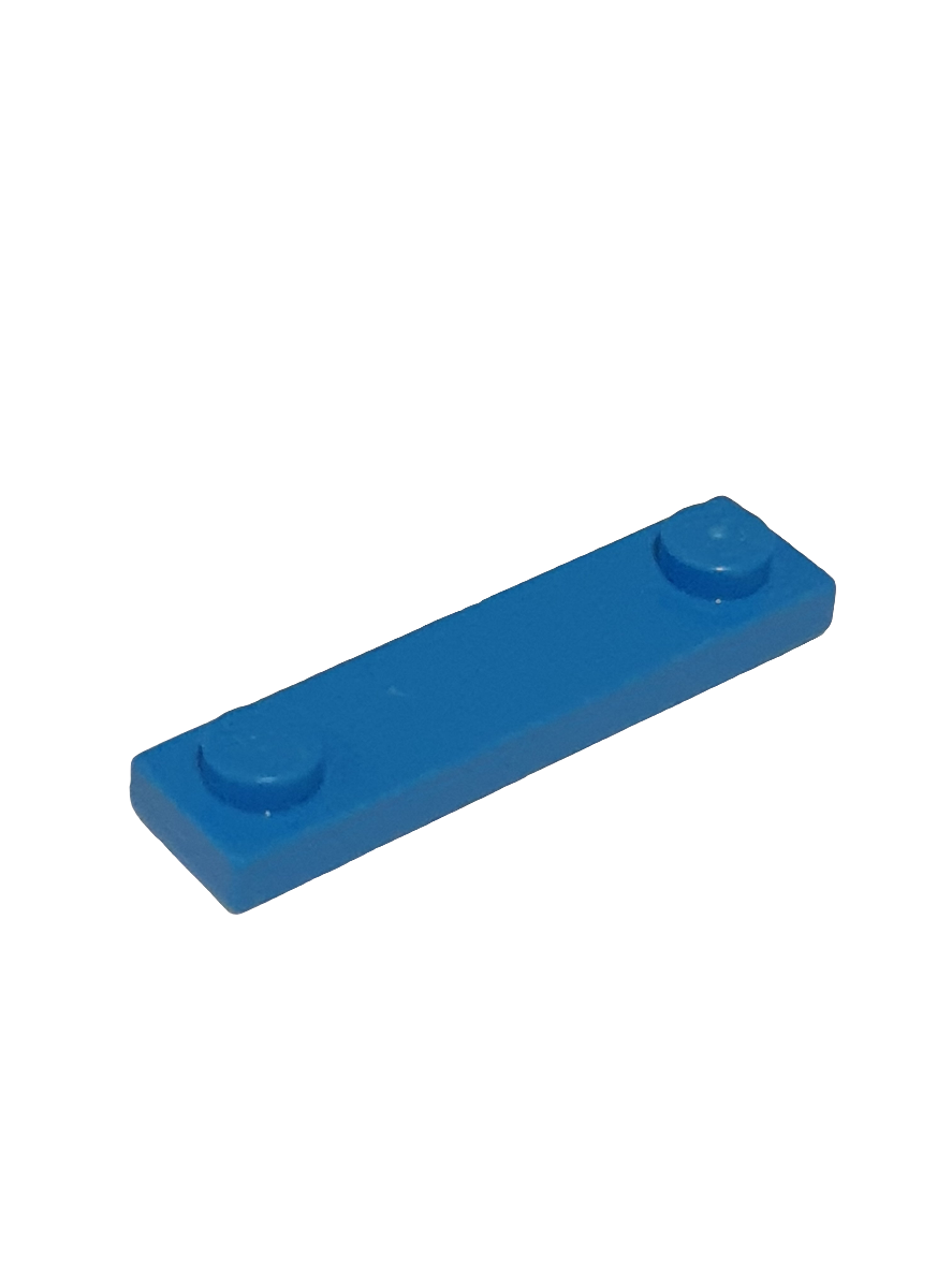1x4 modifizierte Fliese mit 2 Noppen außen dunkelazur dark azure