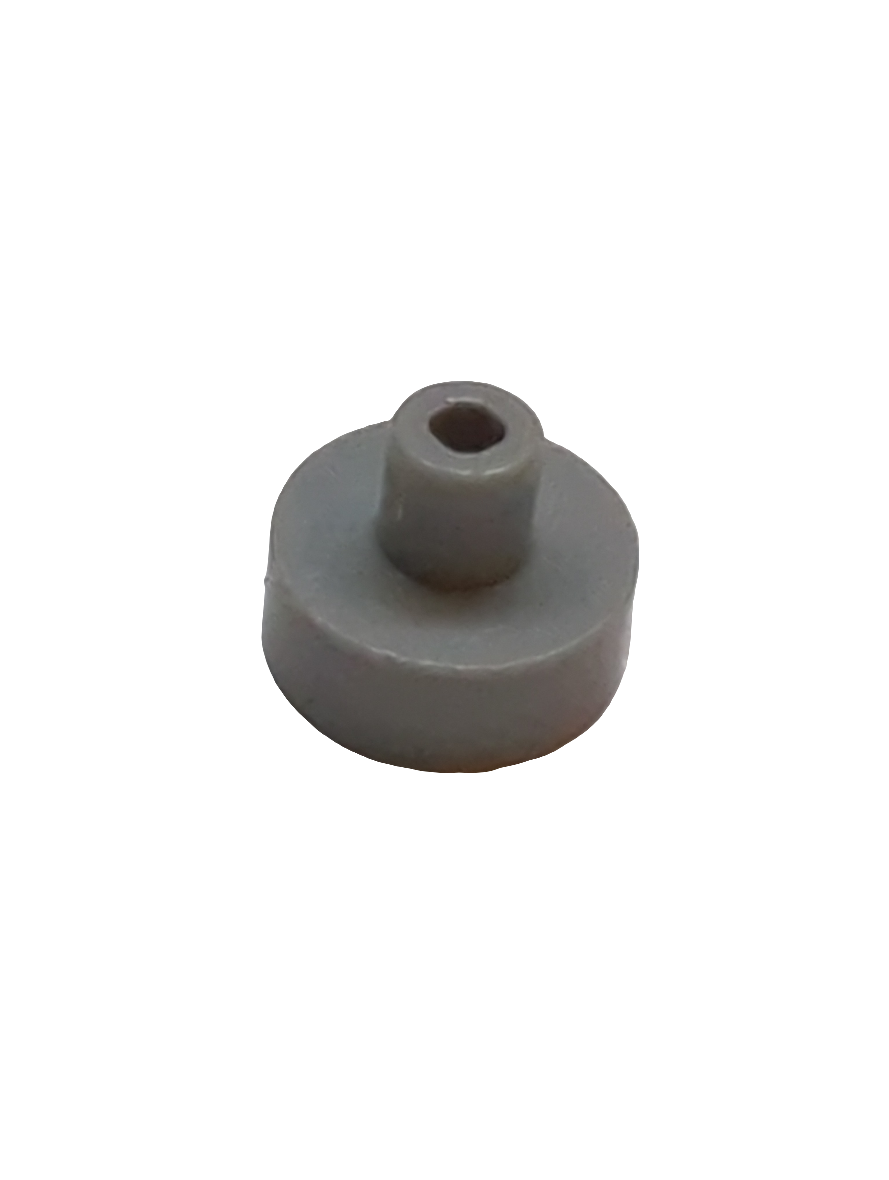 NEU Fliese, rund 1 x 1 mit Stab / Pinhalter neuhellgrau