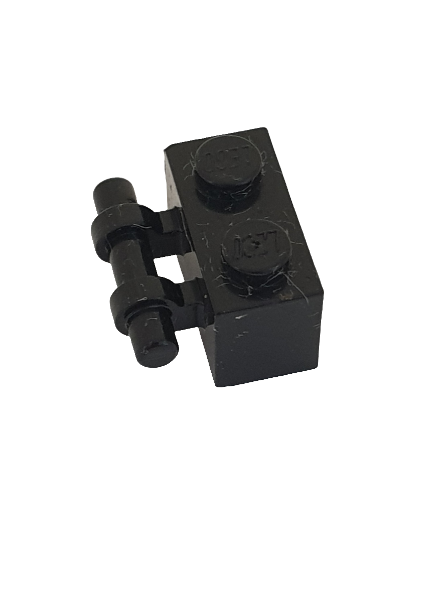 NEU Stein, modifiziert 1 x 2 mit Griff an der Seite schwarz
