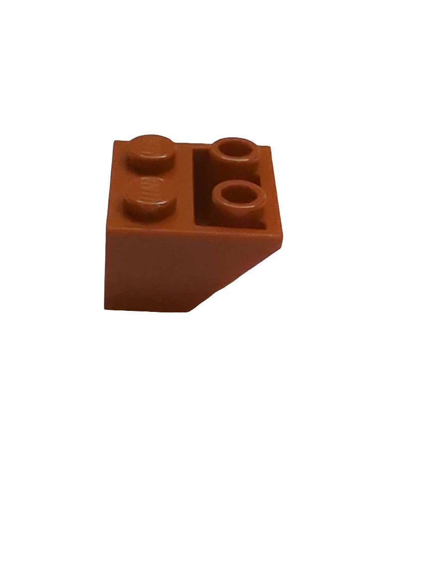 NEU Schräge, invert 45 2 x 2 mit flachem unteren Stift dunkelorange