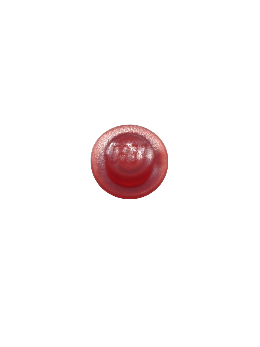 NEU Platte, Rund 1 x 1 transparent rot