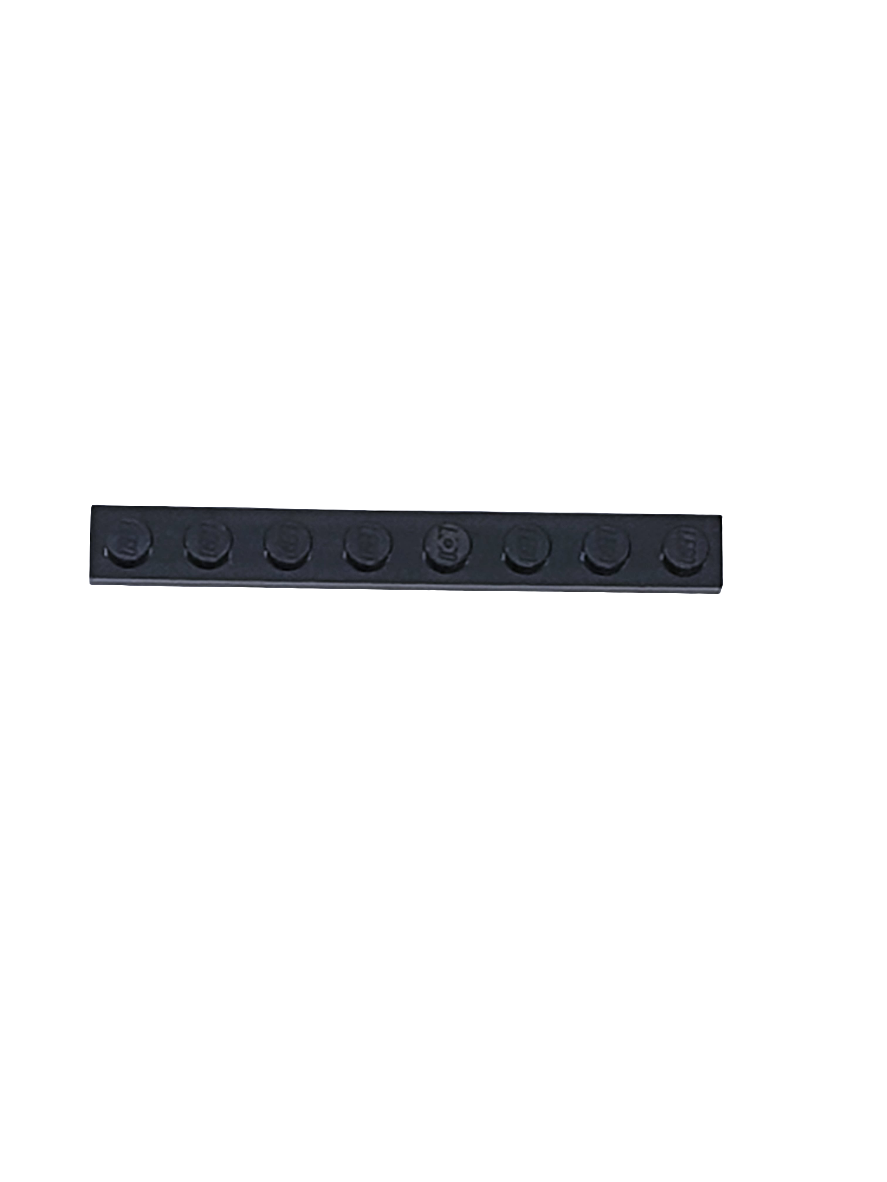 NEU Platte 1 x 8 schwarz
