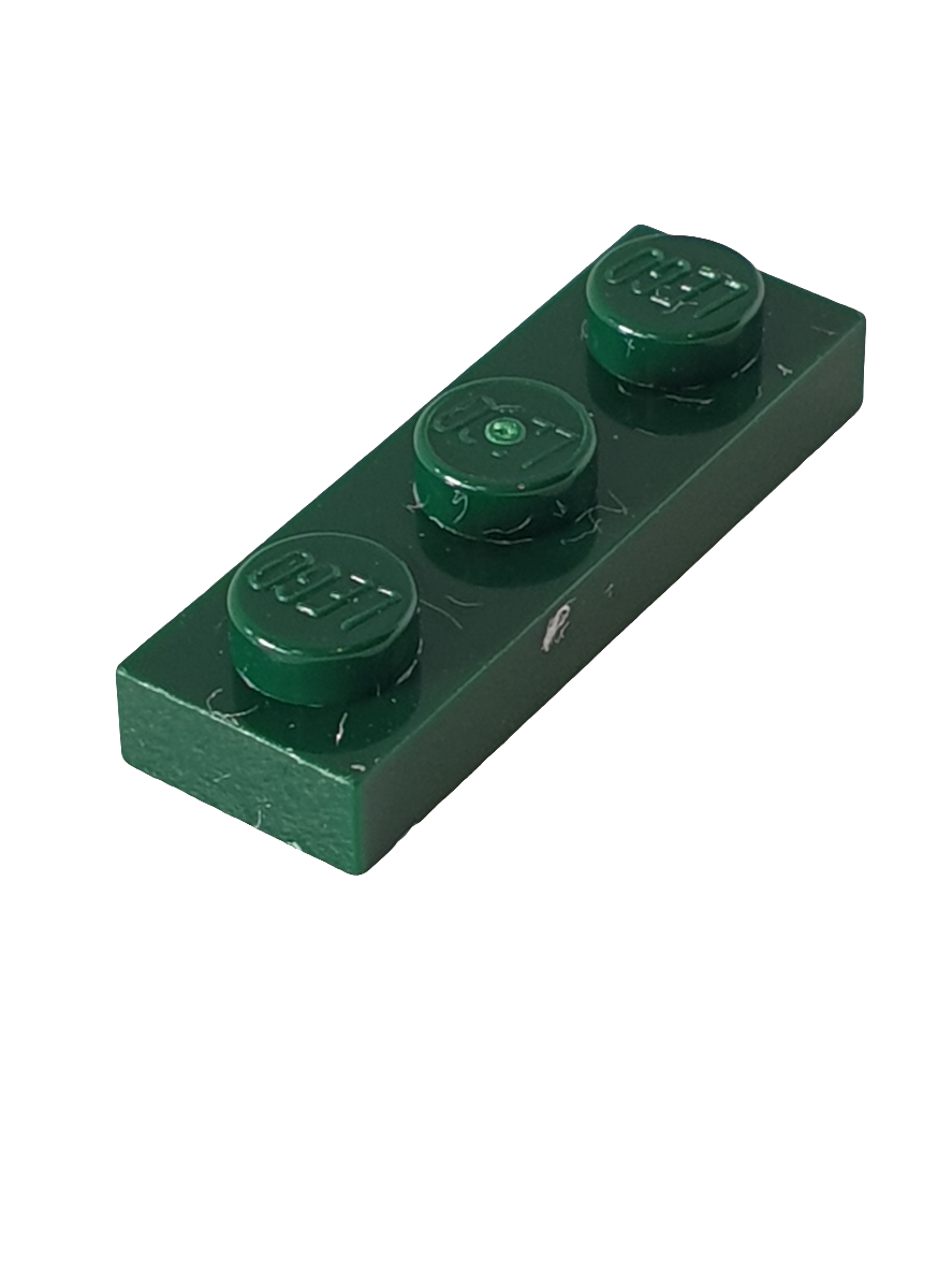 NEU Platte 1 x 3 dunkelgrün