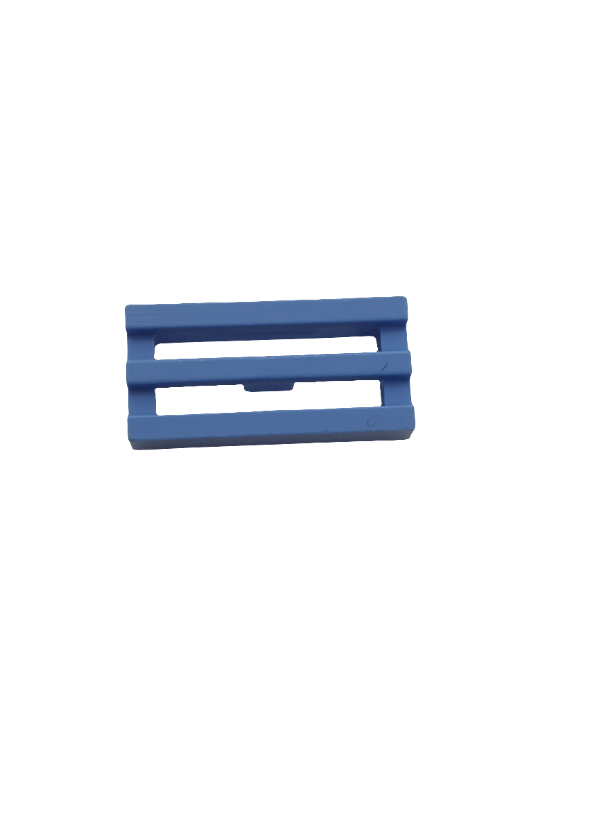 1x2 Gitterfliese Grille mit Nut mittelblau