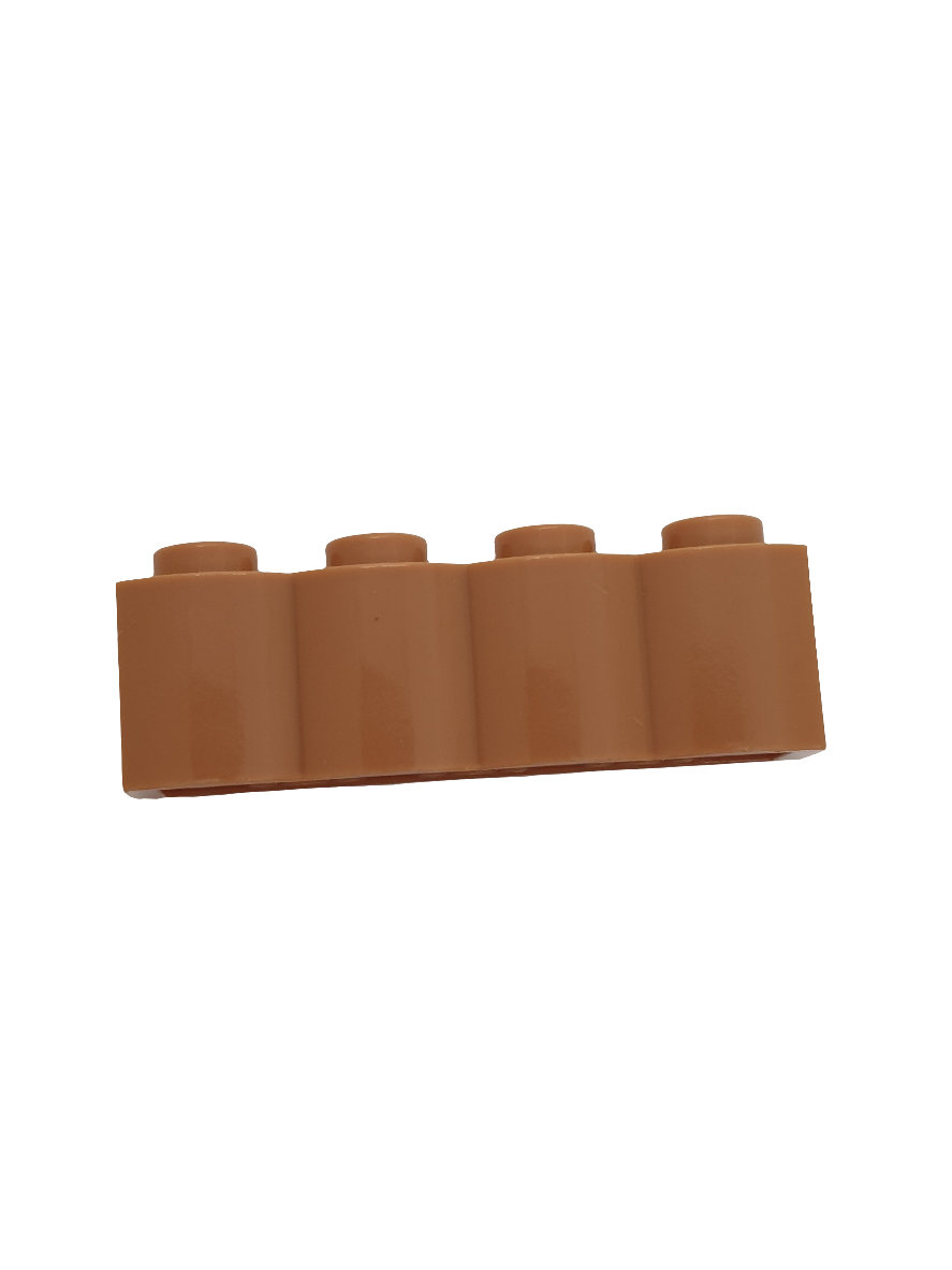 1x4 modifizierter Stein Palisade nougat medium nougat