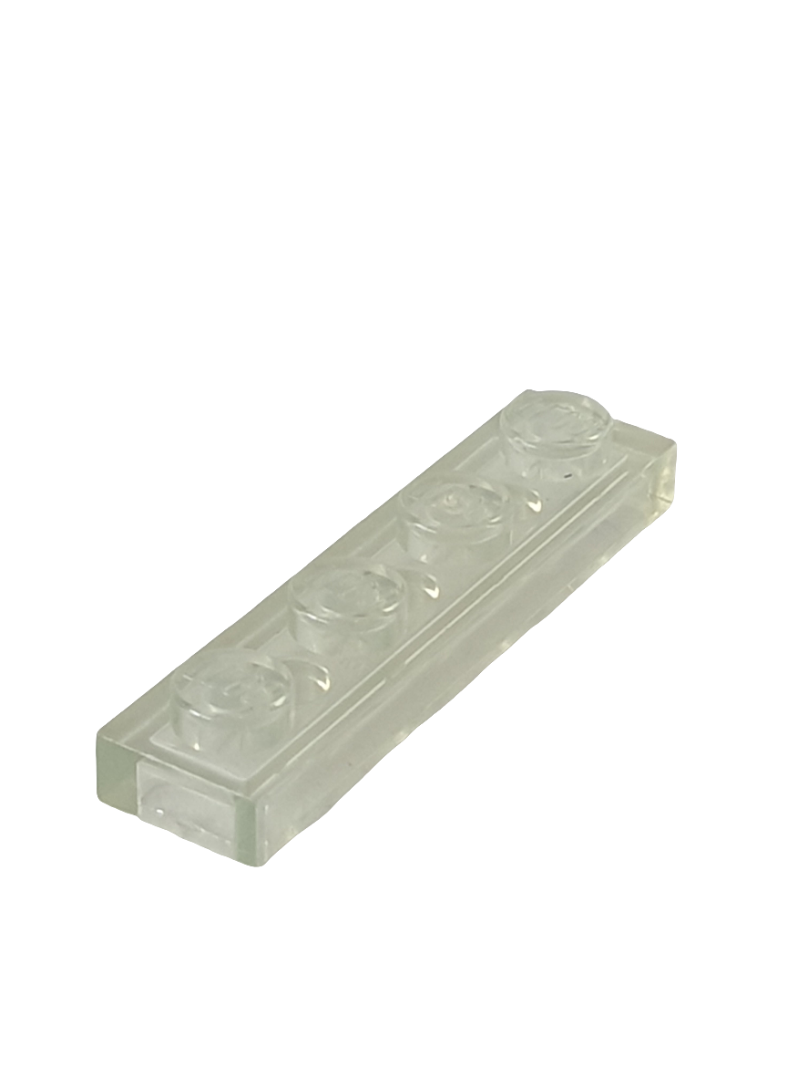 1x4 Platte transparent weiß trans clear