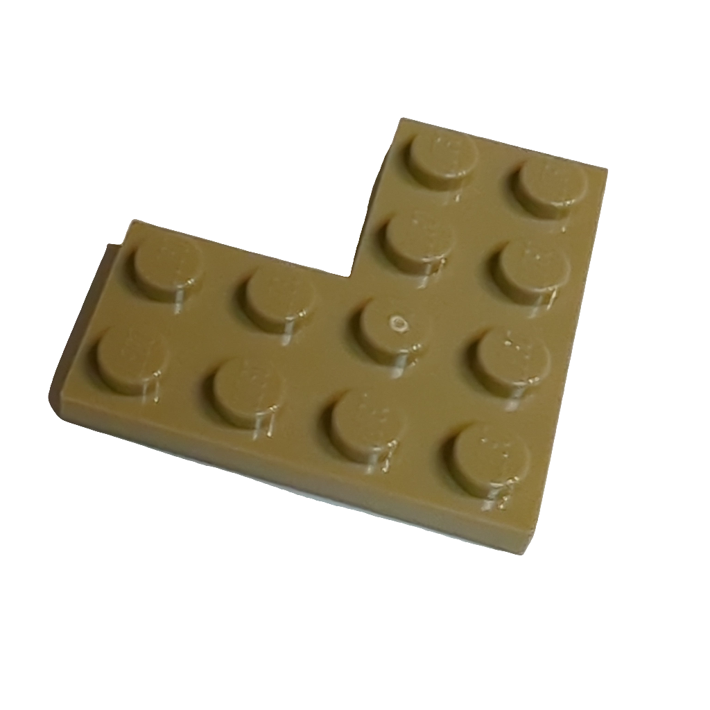 NEU Platte 4 x 4 Ecke dunkelbeige
