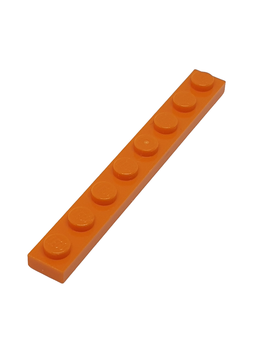 NEU Platte 1 x 8 orange