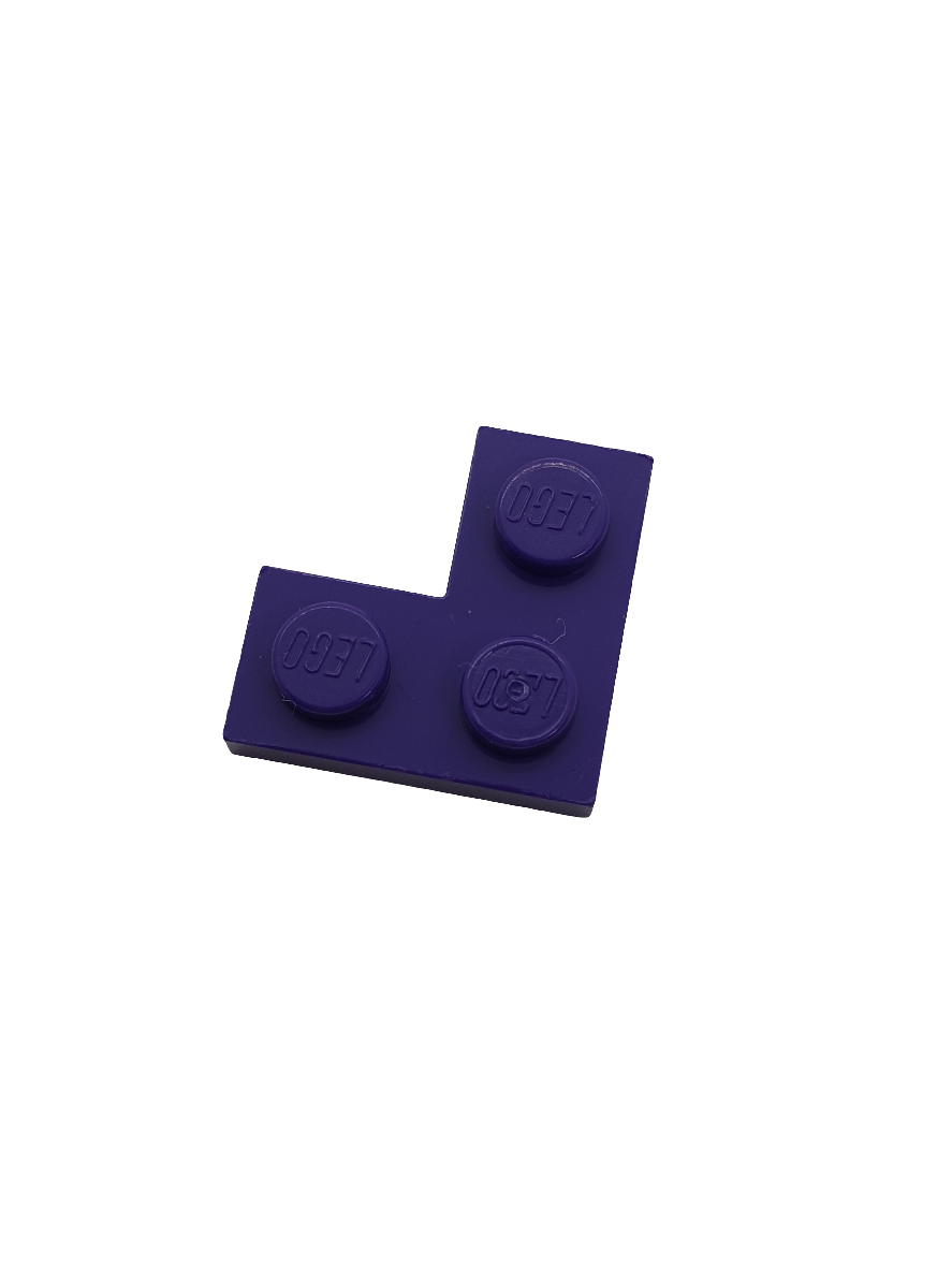 2x2 Eckplatte lila dark purple