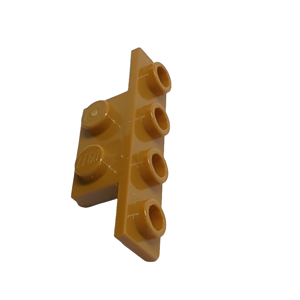 NEU Winkel 1 x 2 - 1 x 4 mit zwei runden Ecken unten nougat (medium)