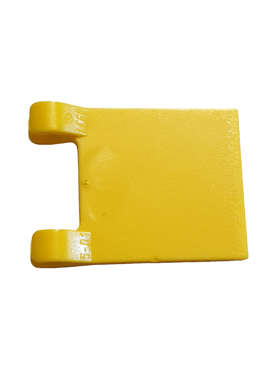 2x2 Fahne Flagge Banner mit 2 Clips gelb