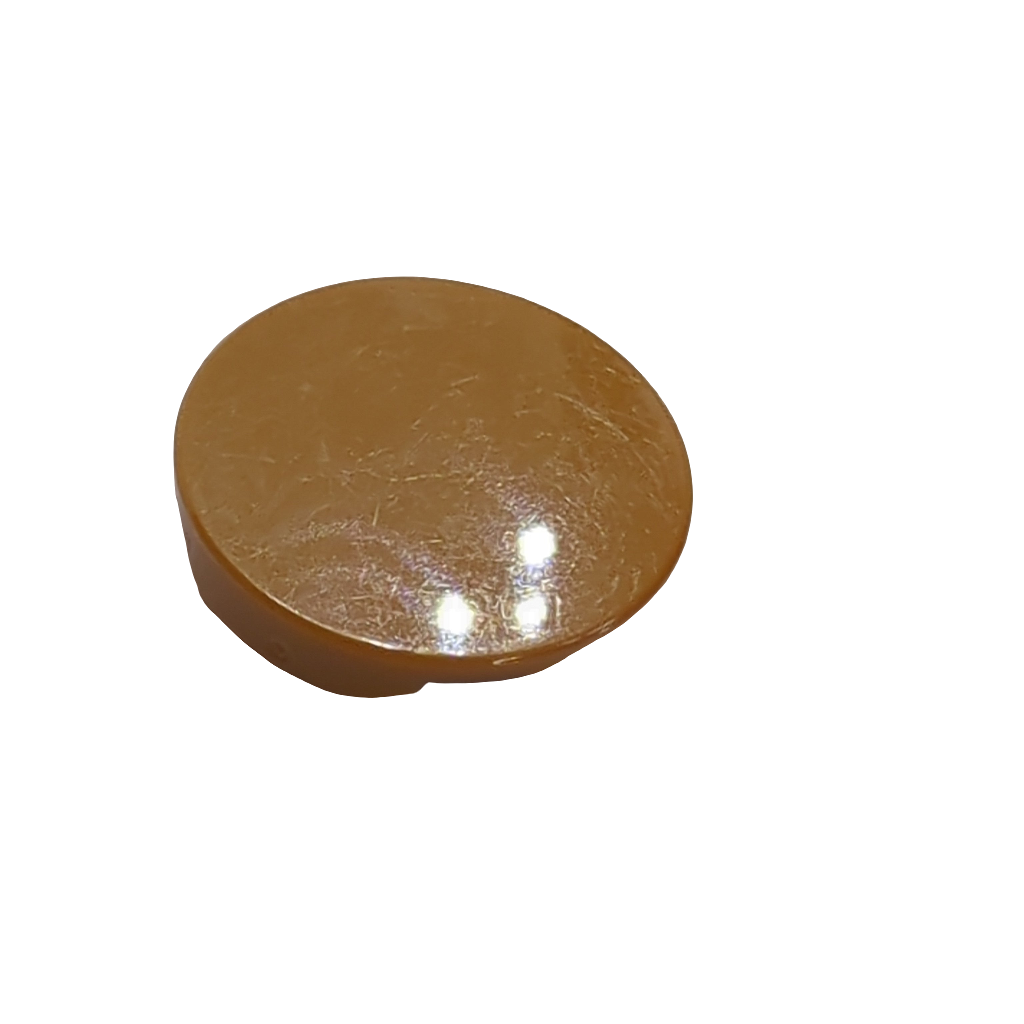 2x2 Fliese rund (O Boden) nougat medium nougat