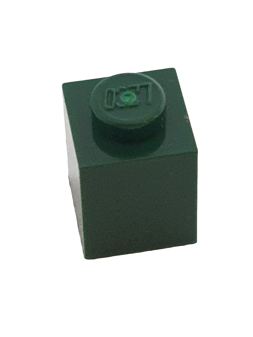 NEU Stein 1 x 1 dunkelgrün