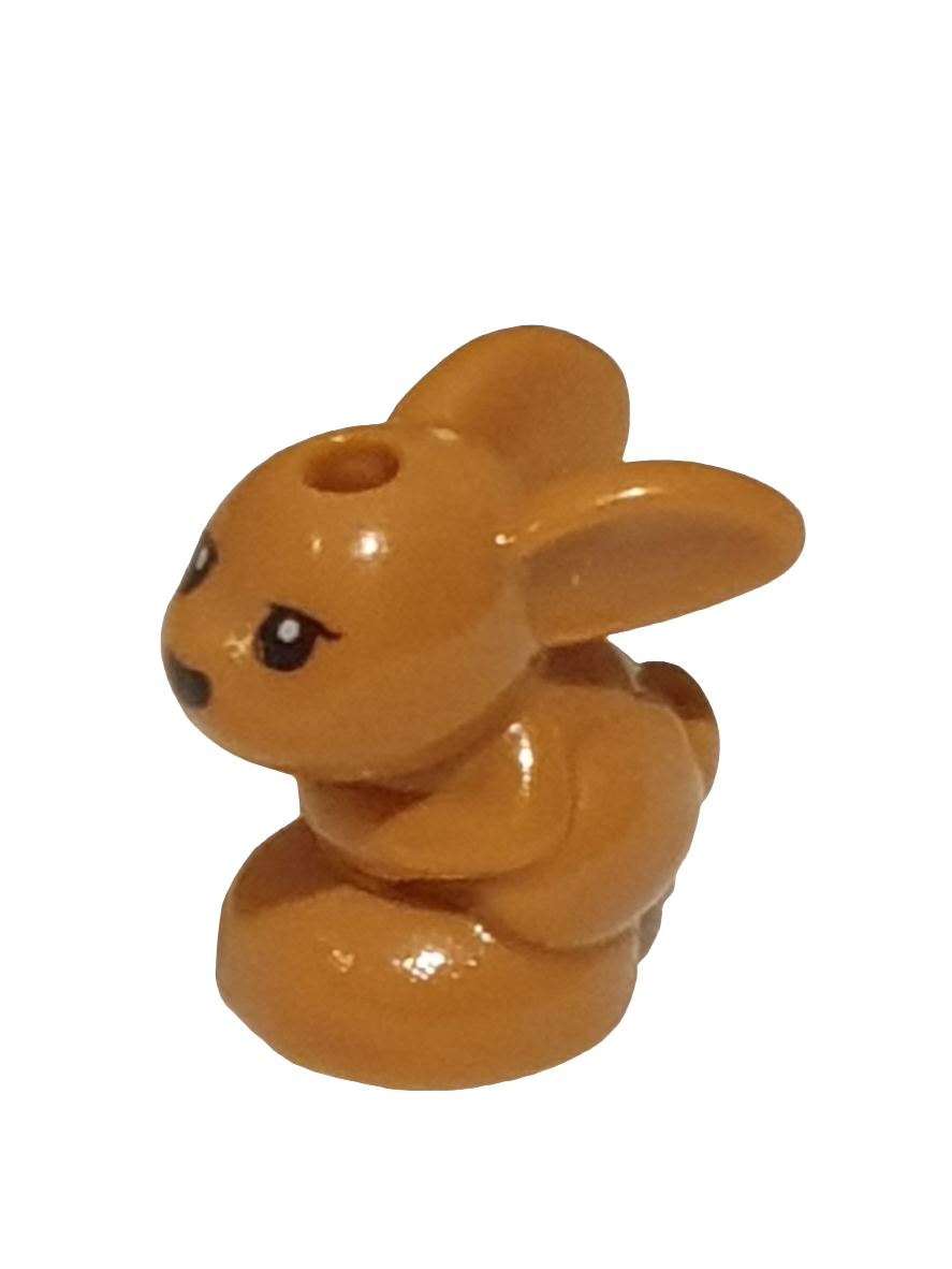 Kaninchen Hase klein Friends mit schwarzer Nase, sitzend nougat medium nougat