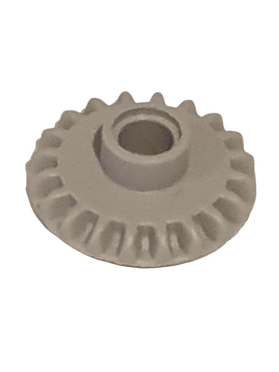 Technik Zahnrad 20 Zähne Kegelzähne mit Pinloch neuhellgrau