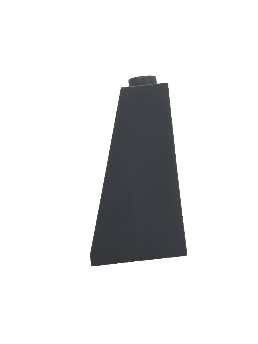 1x2x3 Dachstein 75° offene Noppe, zum Stein geschlossen neudunkelgrau dark bluish gray