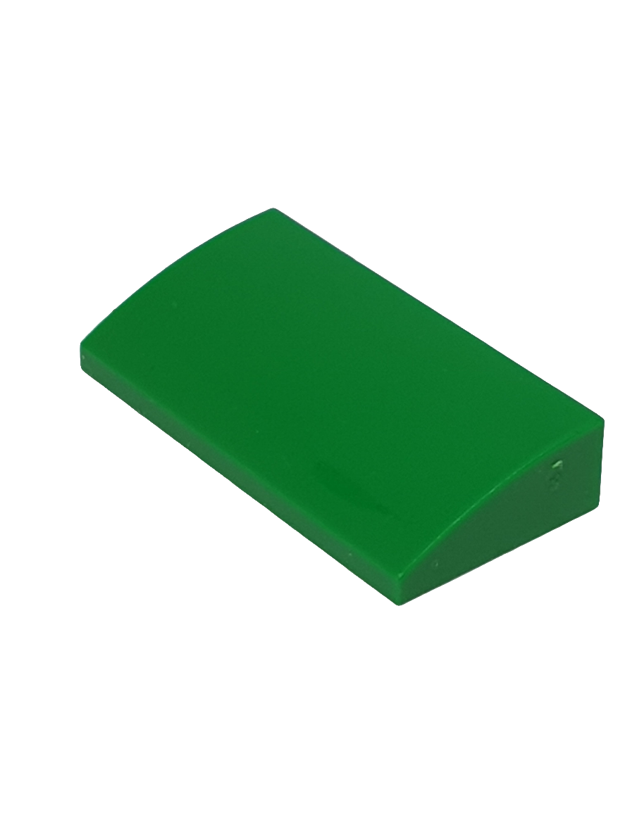 NEU Dachstein gebogen 2 x 4 x 2/3 mit Tubes grün