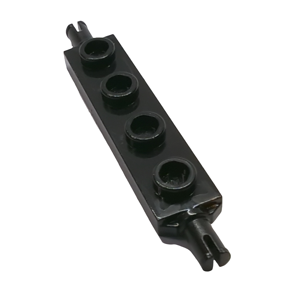 NEU Platte, modifiziert 1x4 mit Radhalter schwarz