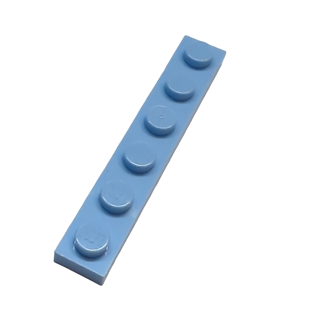 NEU Platte 1 x 6 hellblau