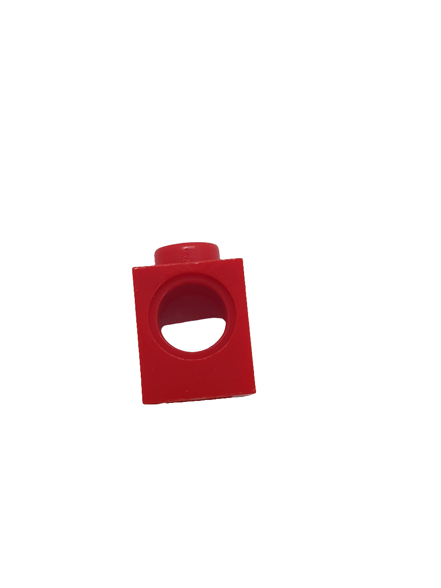 NEU Technik, Stein 1 x 1 mit Pinloch rot