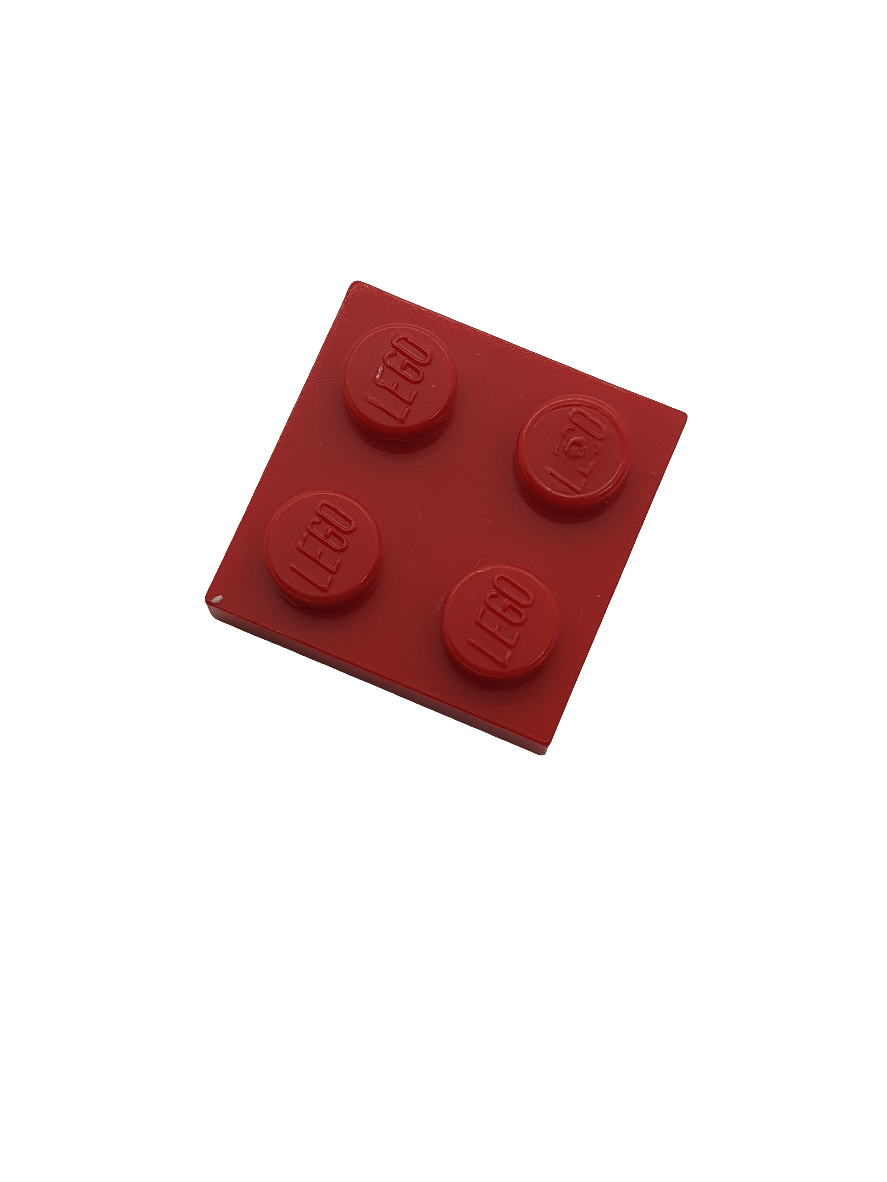 NEU Platte 2 x 2 rot