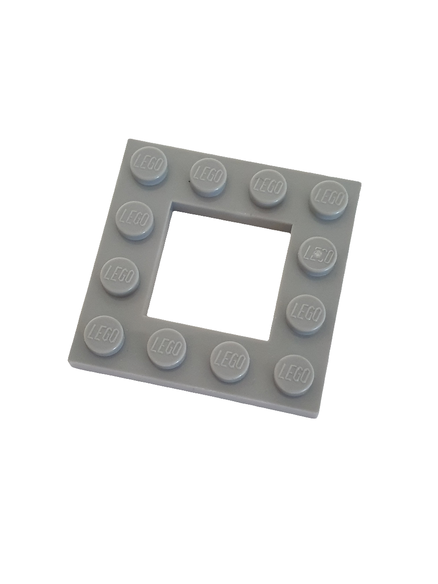 NEU Platte modifiziert 4 x 4 mit 2 x 2 Ausschnitt neuhellgrau