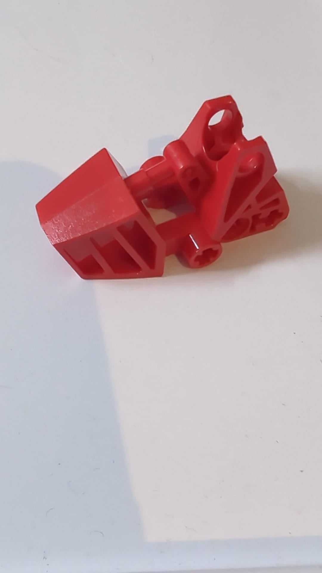 3x6x2 1/3 Bionicle-Fuß mit Kugelgelenkpfanne, quadratische Oberseite rot