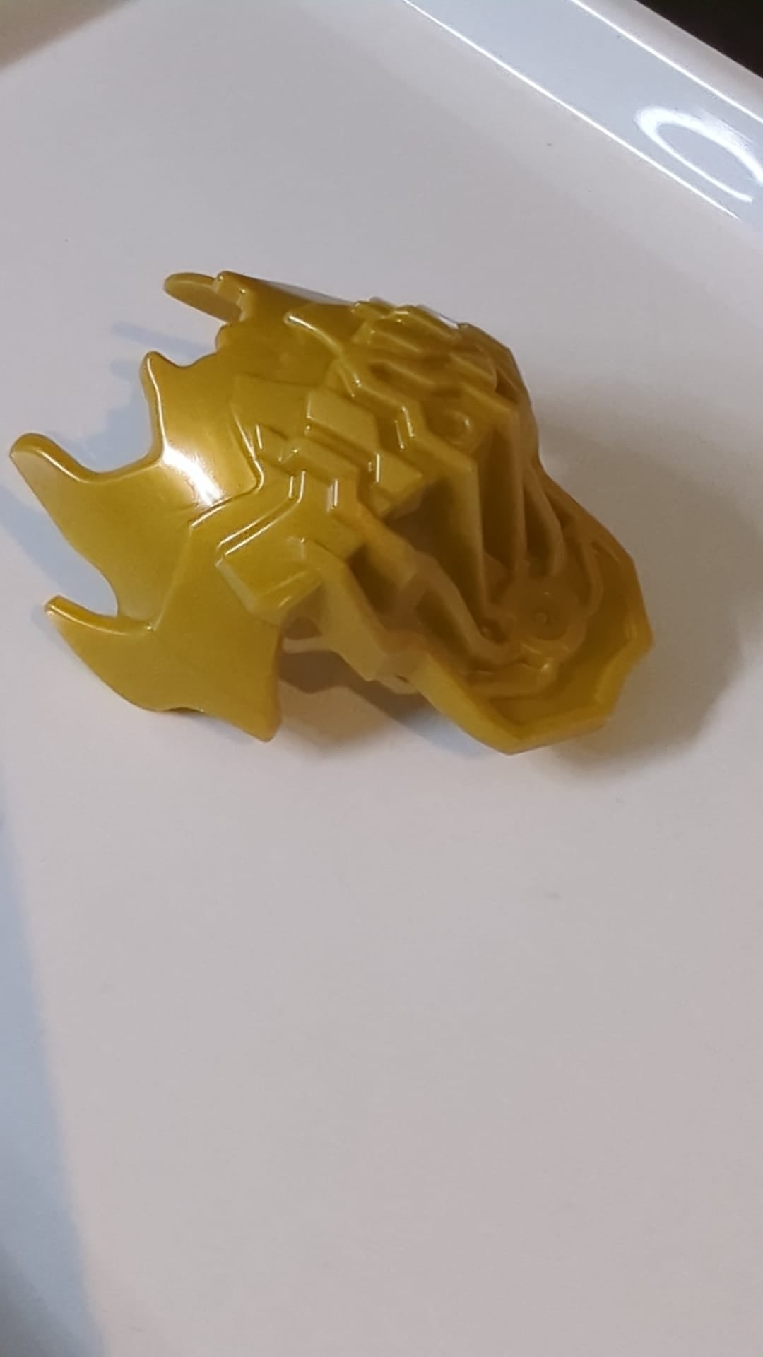 Bionicle-Schulterpanzer, gezackt und stachelig pearlgold