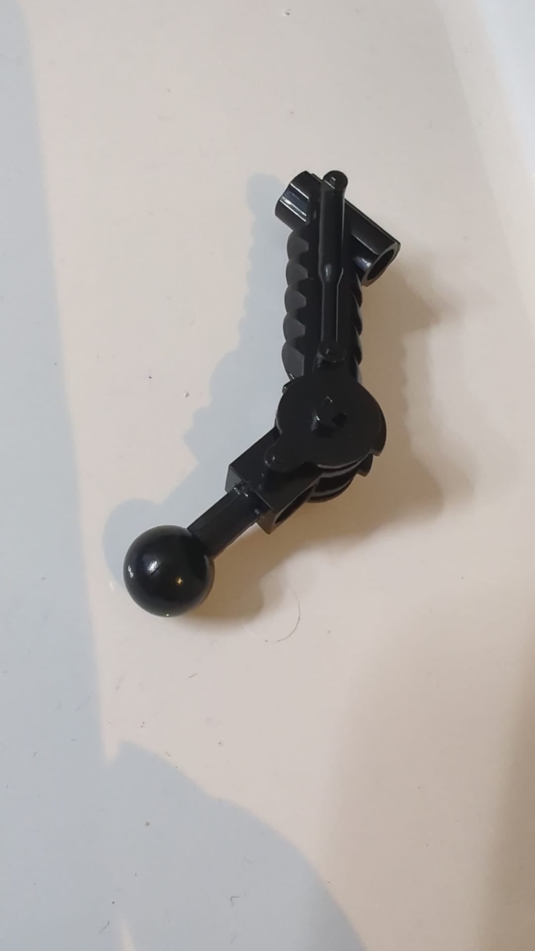 5x7 Bionicle Kugelgelenk Arm mit doppelter Achsbohrung bei 90 Grad schwarz
