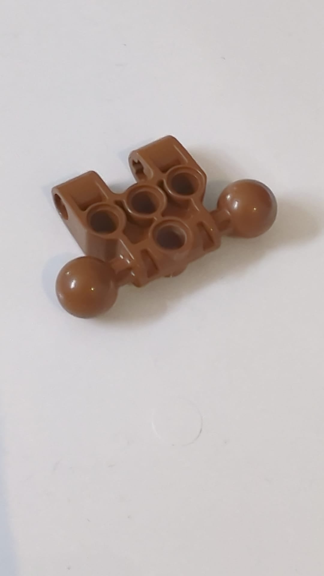 Bionicle Vahki Torso Unterteil mit 2 Kugelgelenken und 4 Stiftlöchern hellbraun