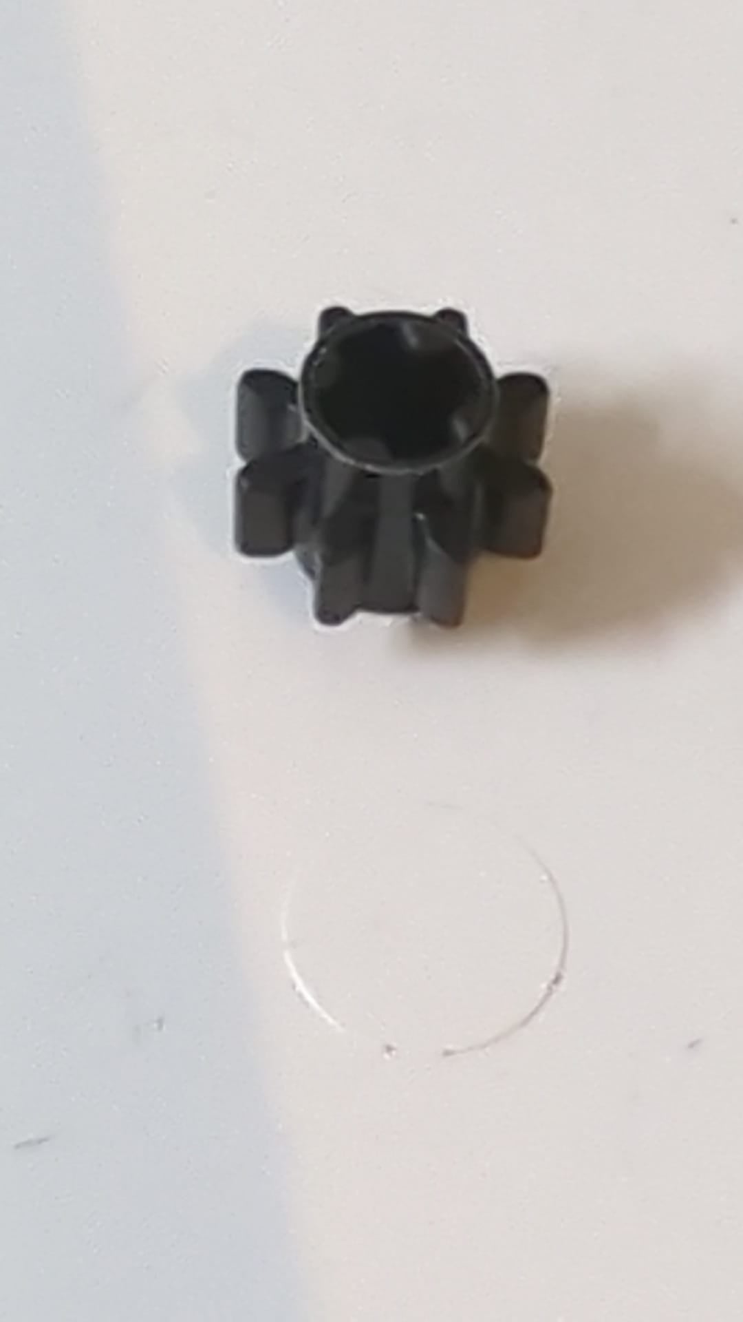 Technik, Zahnrad 8 Zähne schwarz