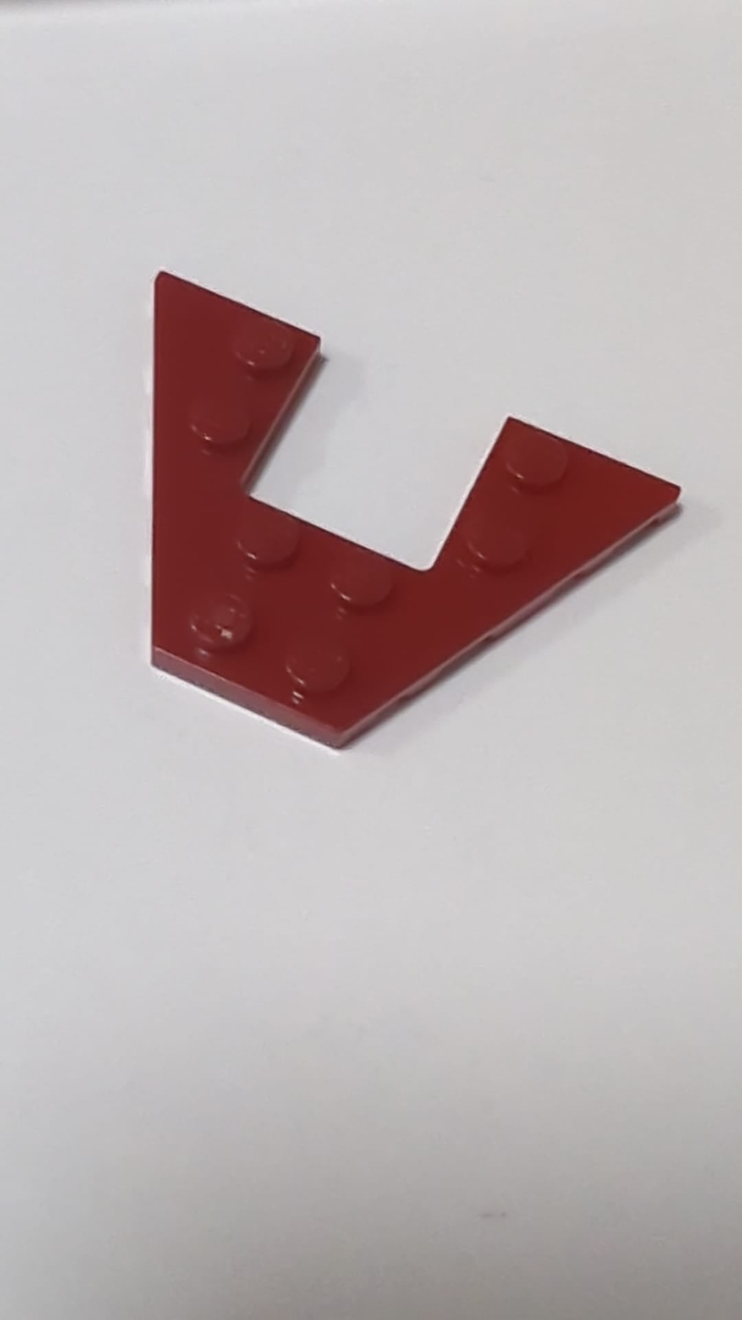 4x6 Keilplatte dunkelrot