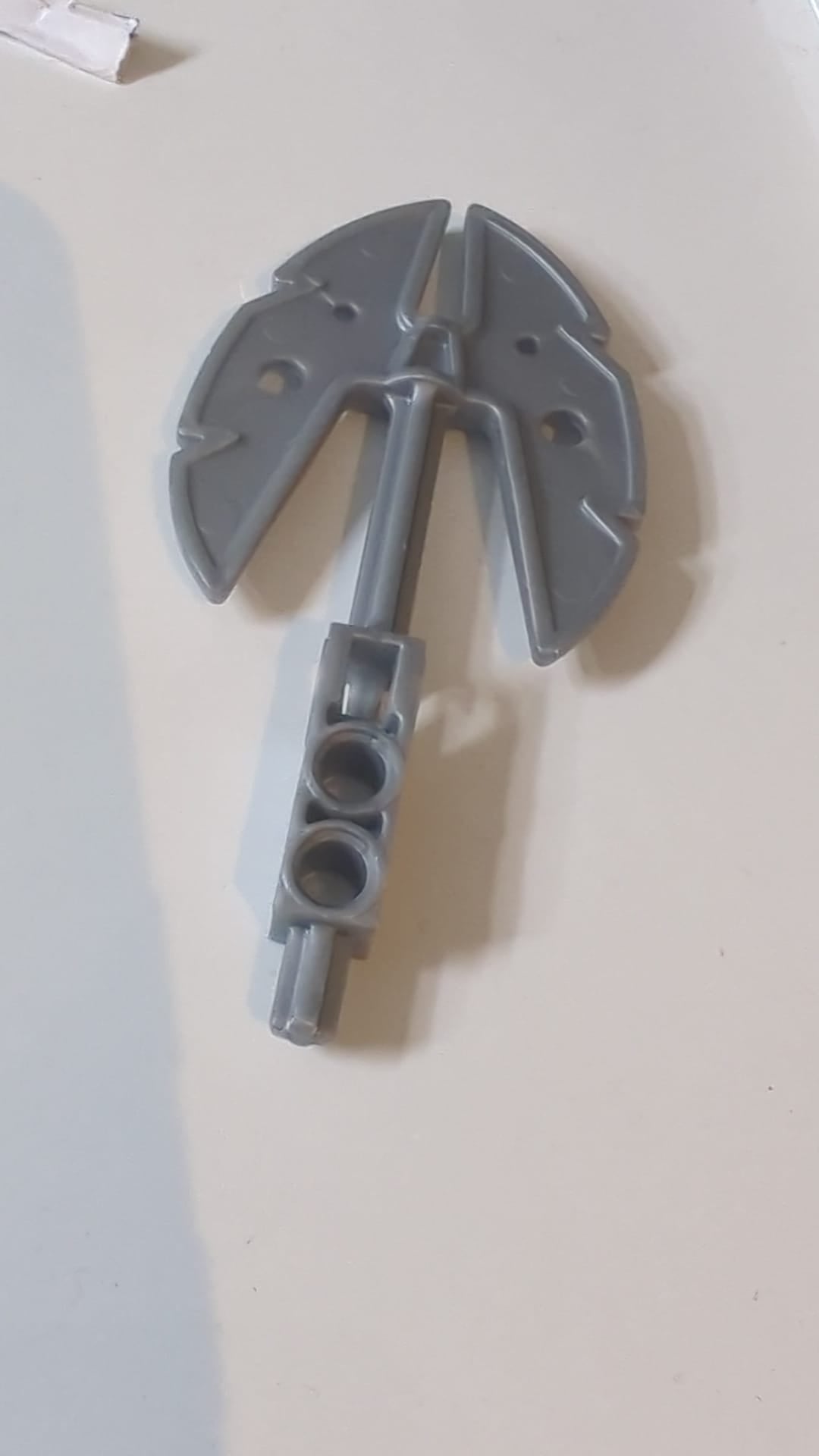Bionicle-Waffe Aqua-Axt pearl hellgrau