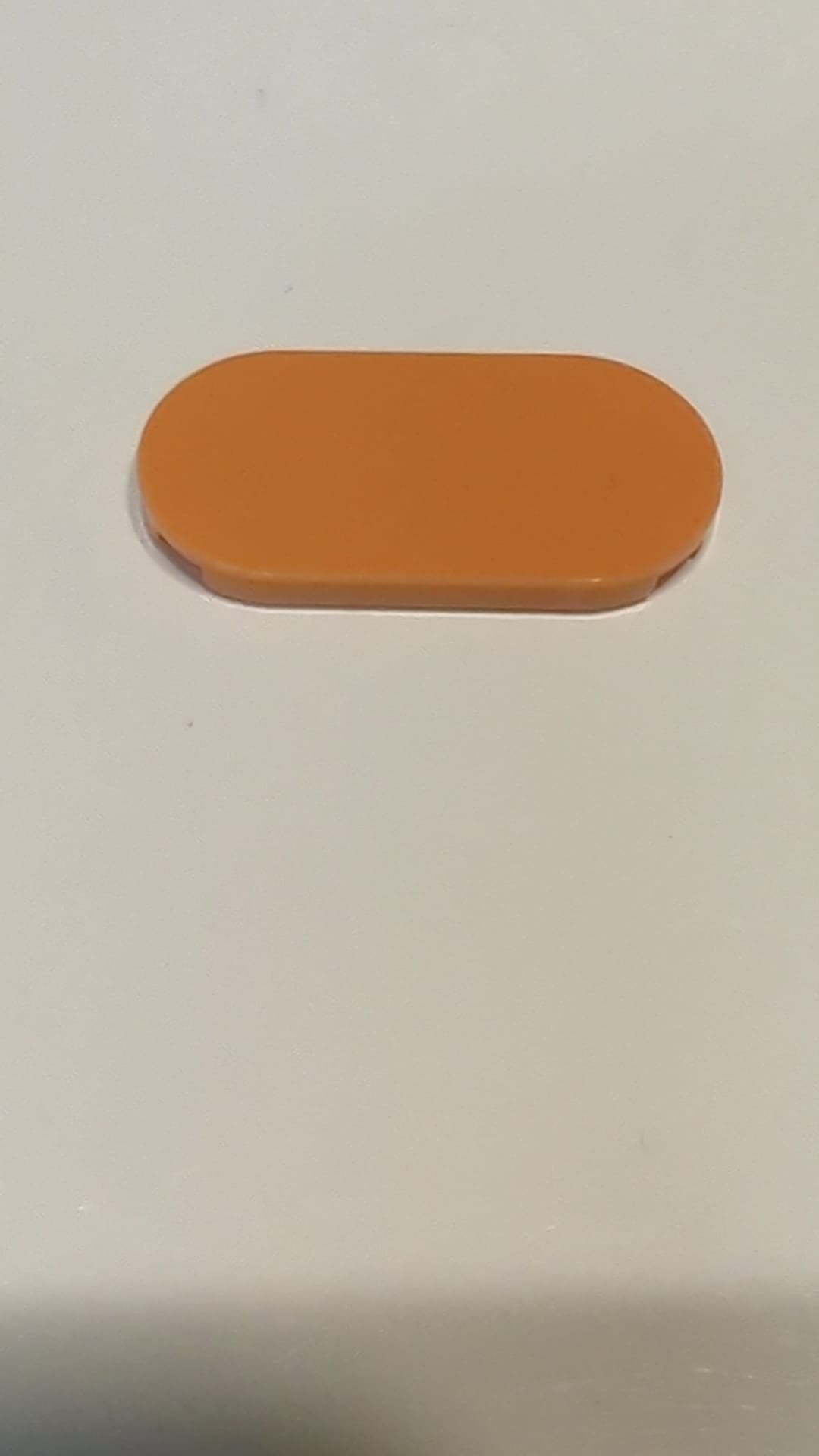 NEU 2 x 4 Fliese rund oval nougat