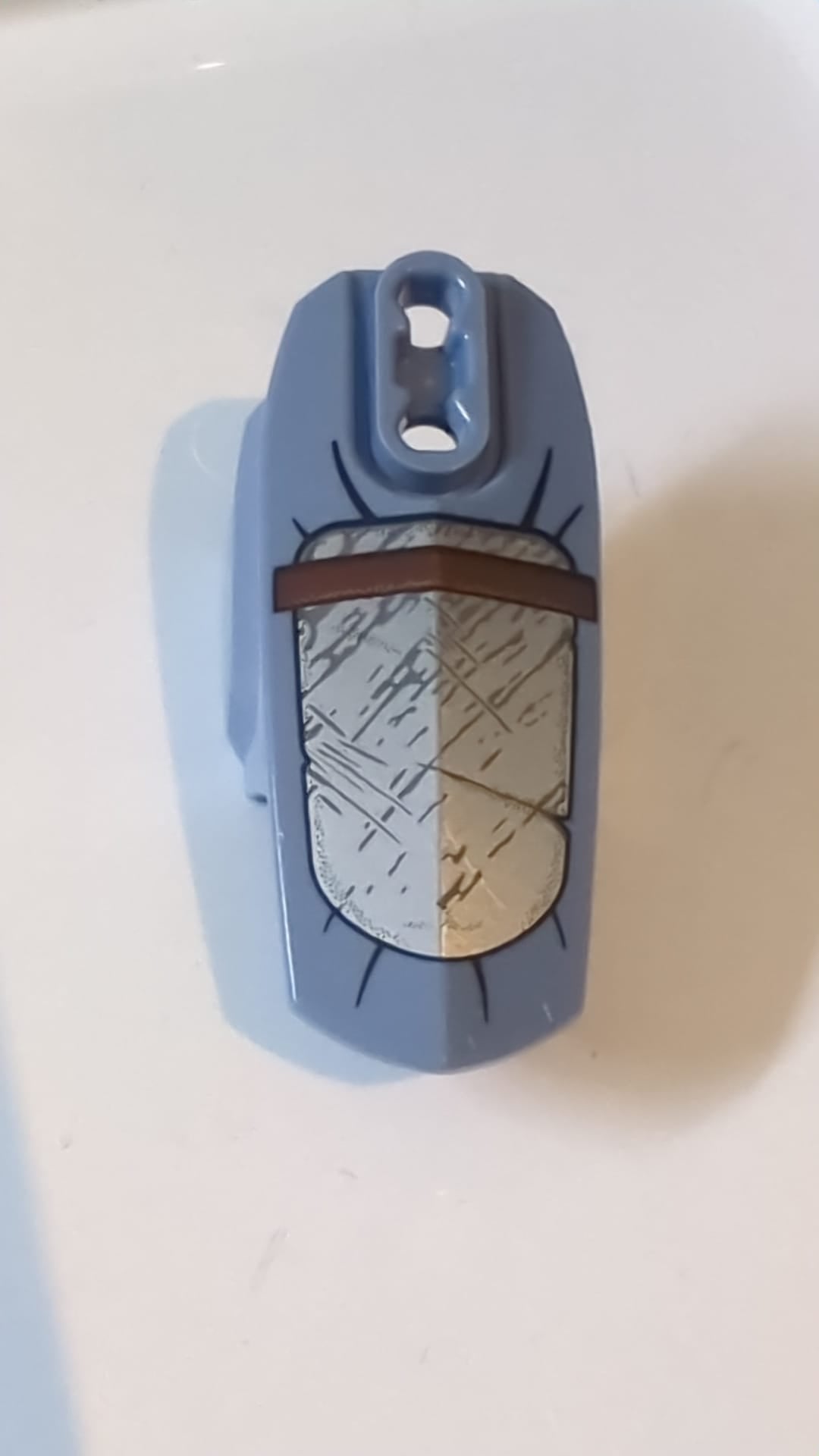 Hero Factory Rüstung mit Kugelgelenk - Größe 6 mit Mandalorianischem Rüstungsmuster "Jango Fett" sandblau