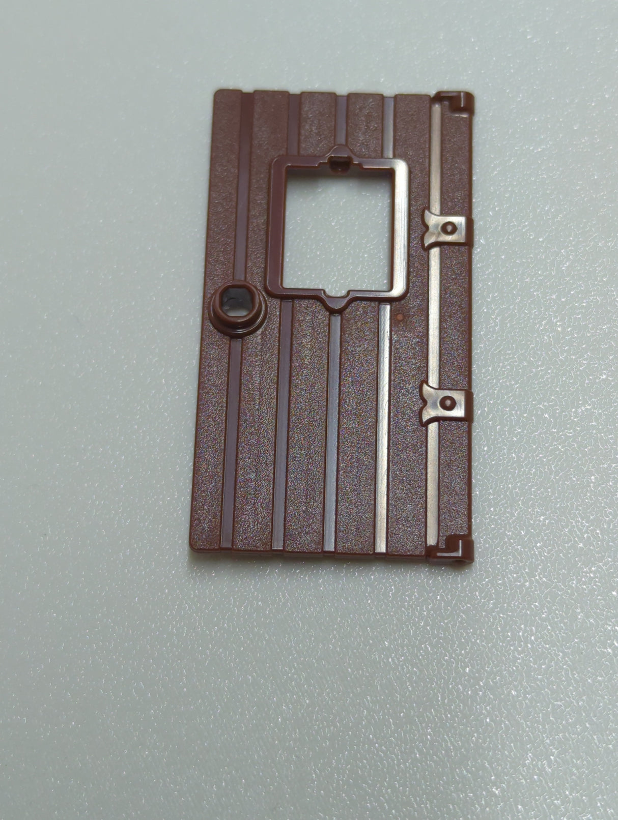 NEU Tür 1 x 4 x 6 mit Fenster- und Noppengriff neubraun