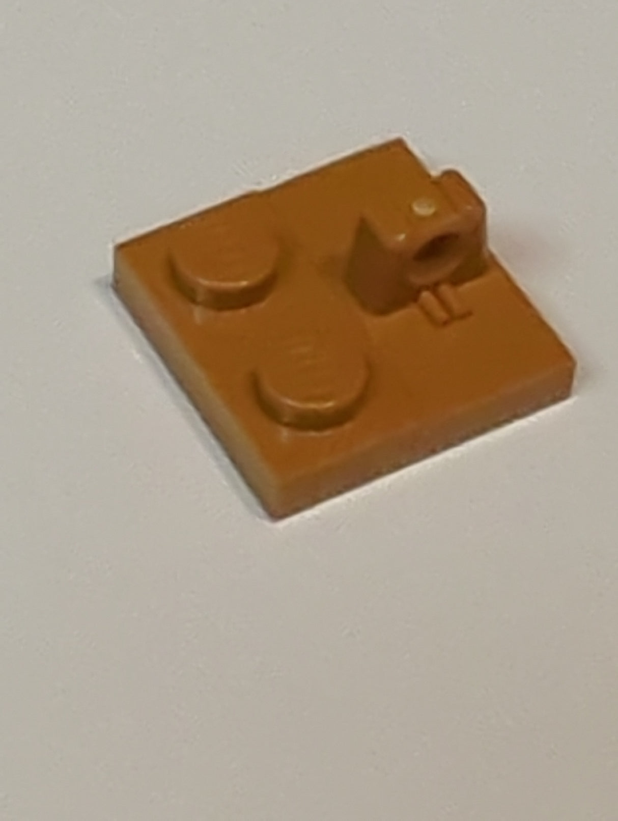 NEU Scharnierplatte 2 x 2 mit Finger oben nougat (medium)