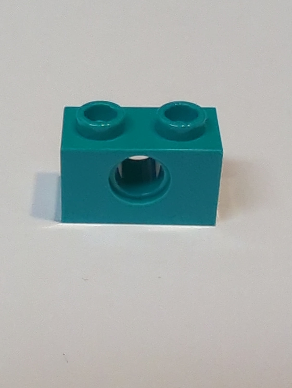 NEU Technik, Stein 1 x 2 mit Pinloch türkis
