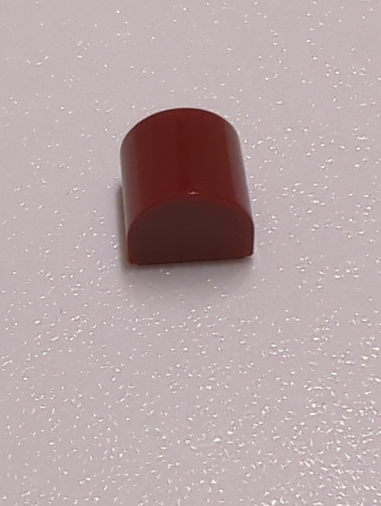 NEU 1 x 1 x 2/3 modifizierter Stein doppelt gebogen dunkelrot