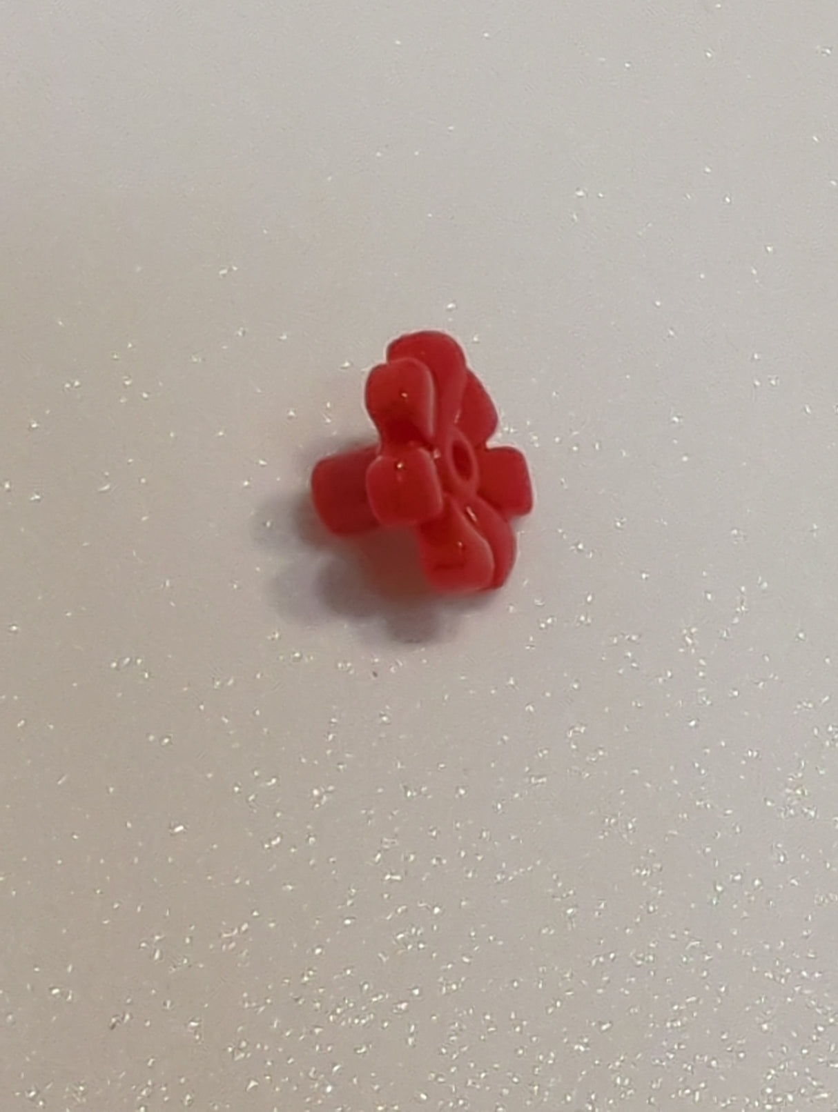 NEU 1 x 1 Blüte Blumenrand Rundplatte 7fach rot