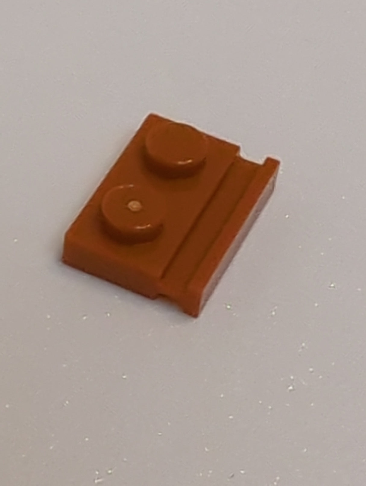 NEU Platte, modifiziert 1 x 2 mit Türschiene dunkelorange