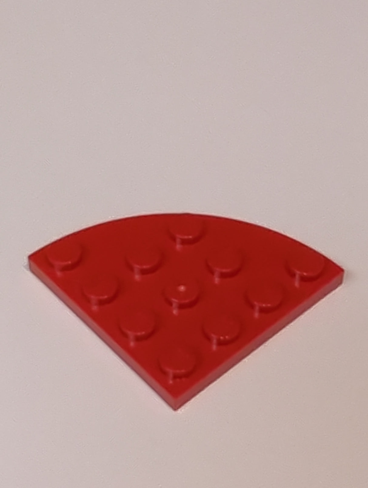 NEU Platte, abgerundete Ecke 4 x 4 rot