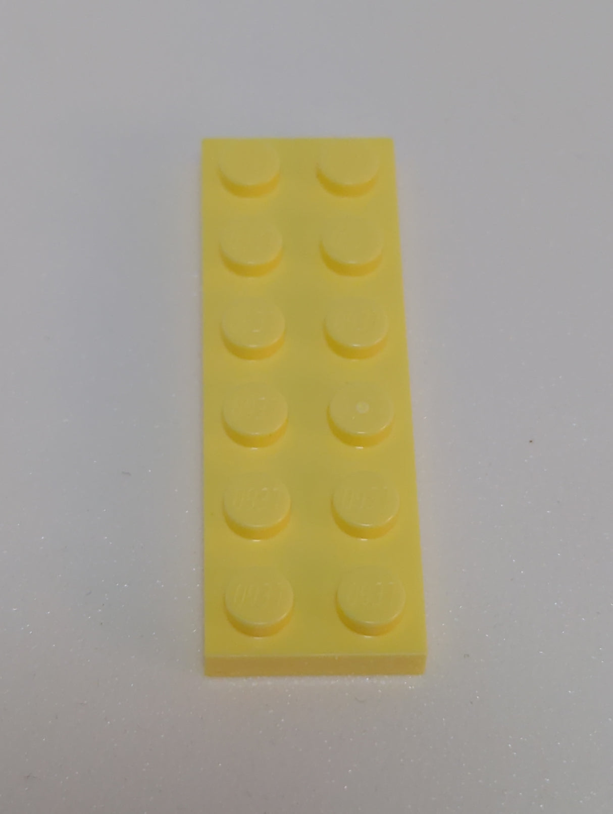 NEU Platte 2 x 6 hellgelb