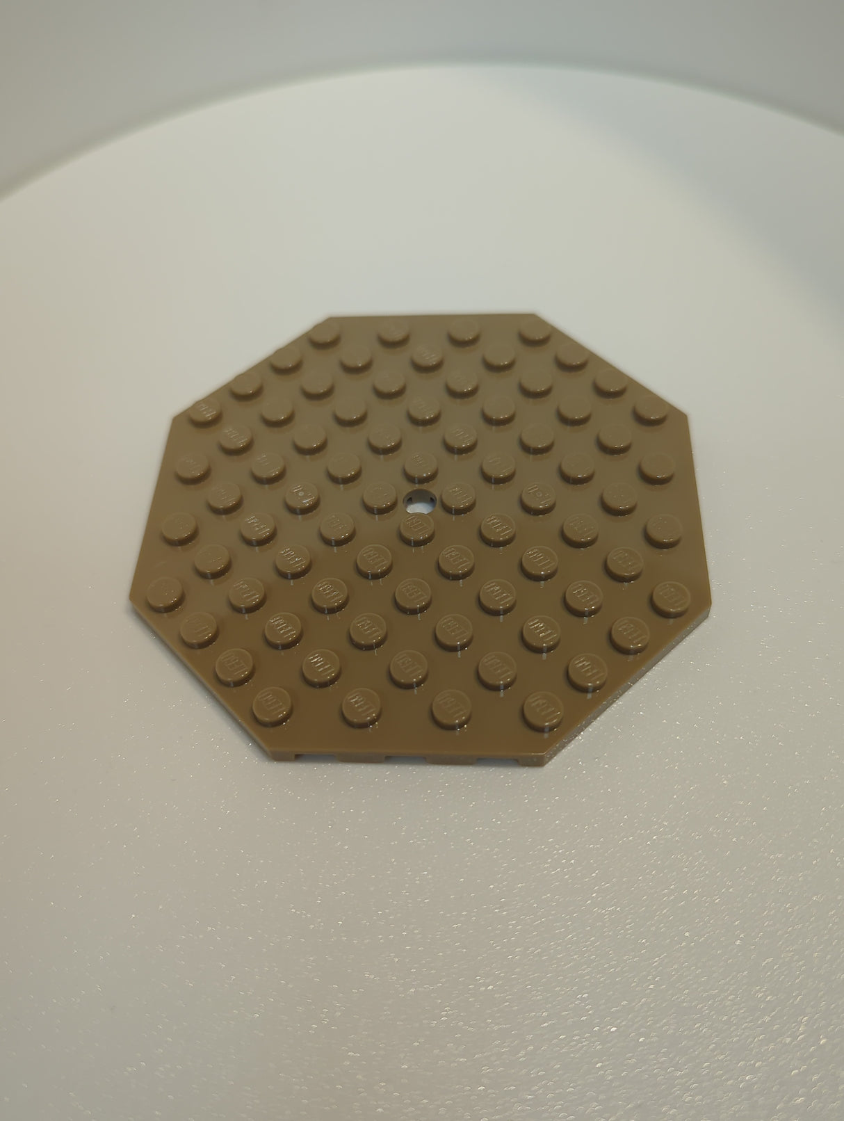 NEU Plate, Modified 10 x 10 Octagonal with Hole dunkelbeige dark tan