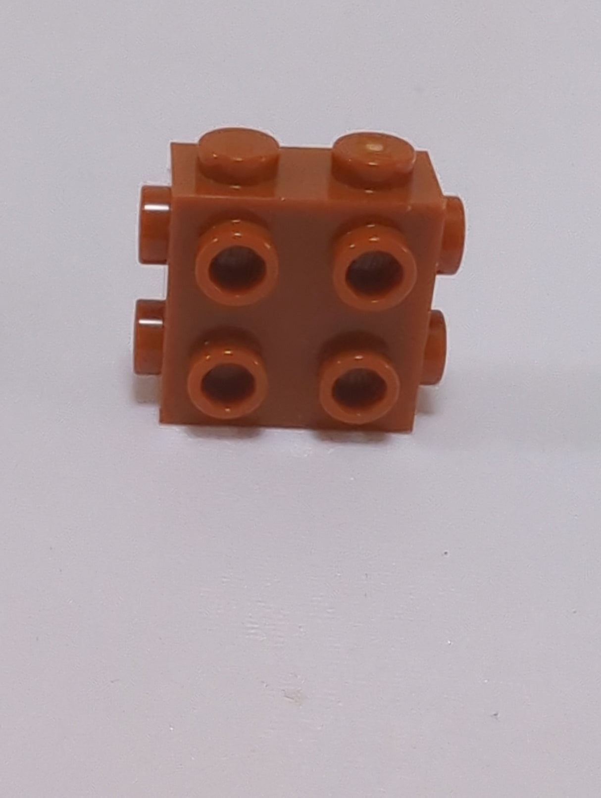 NEU Stein modifiziert 1 x 2 x 1 2/3 mit Noppen an 3 Seiten dunkelorange