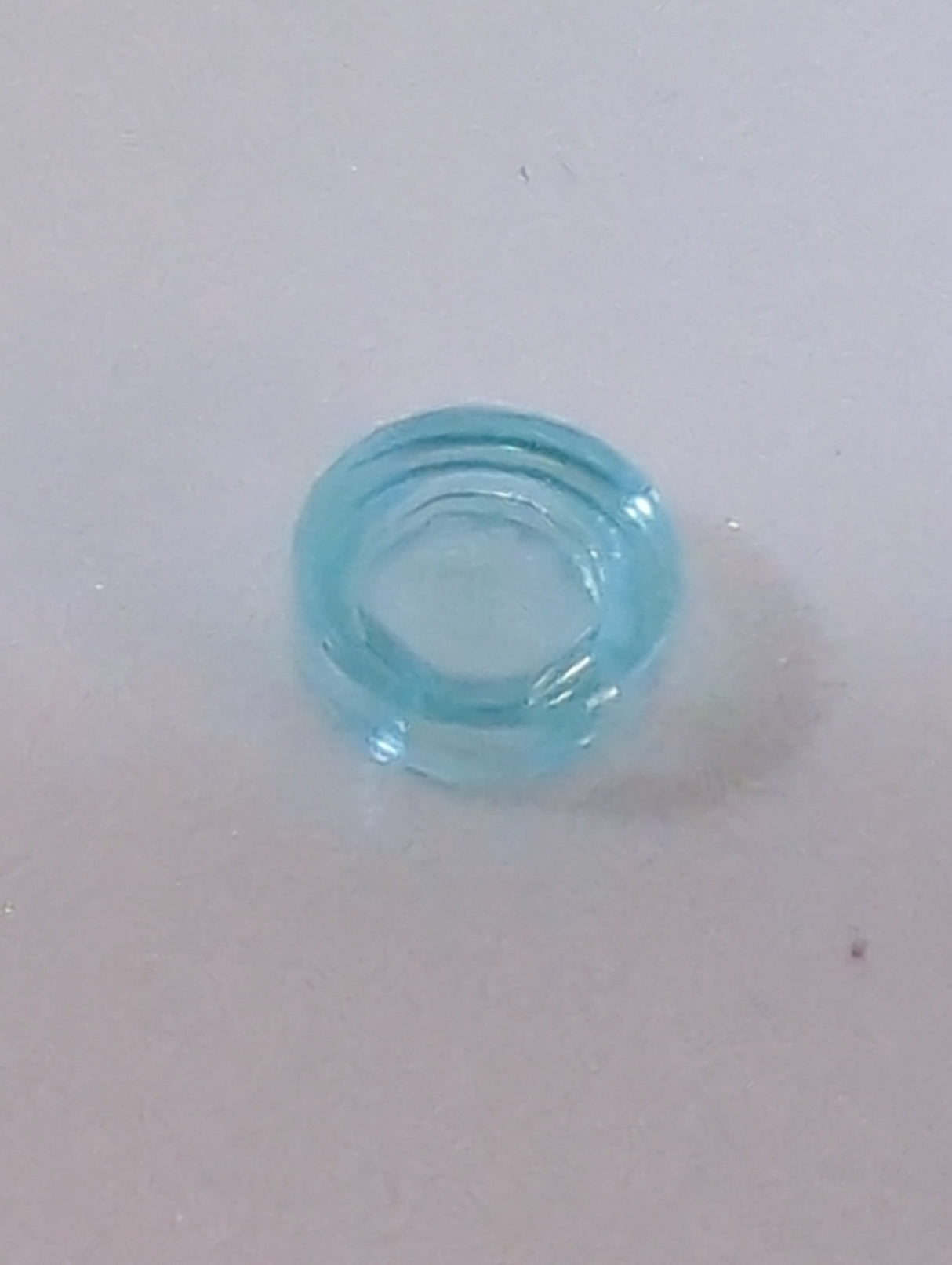 NEU Tile, Round 1x1 transparent hellblau trans-light blue