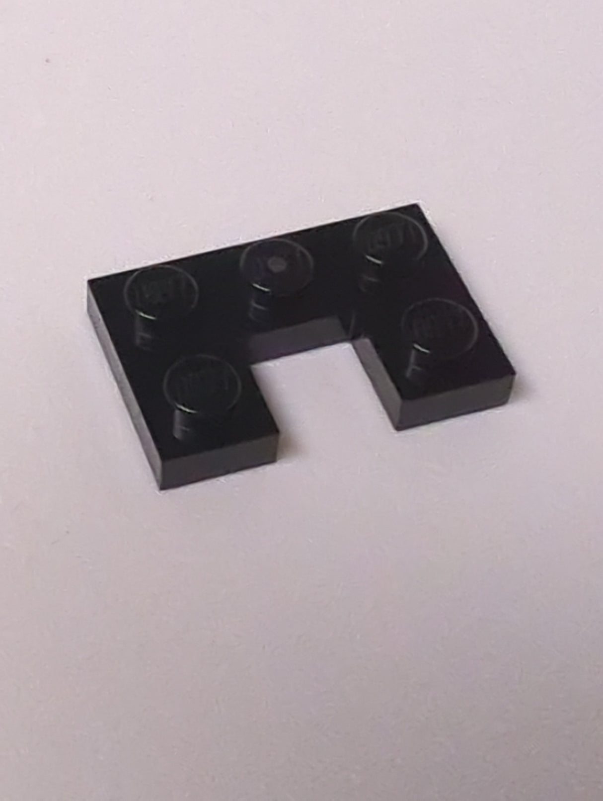 NEU Platte modifiziert 2 x 3 mit 1 x 1 Ausschnitt schwarz