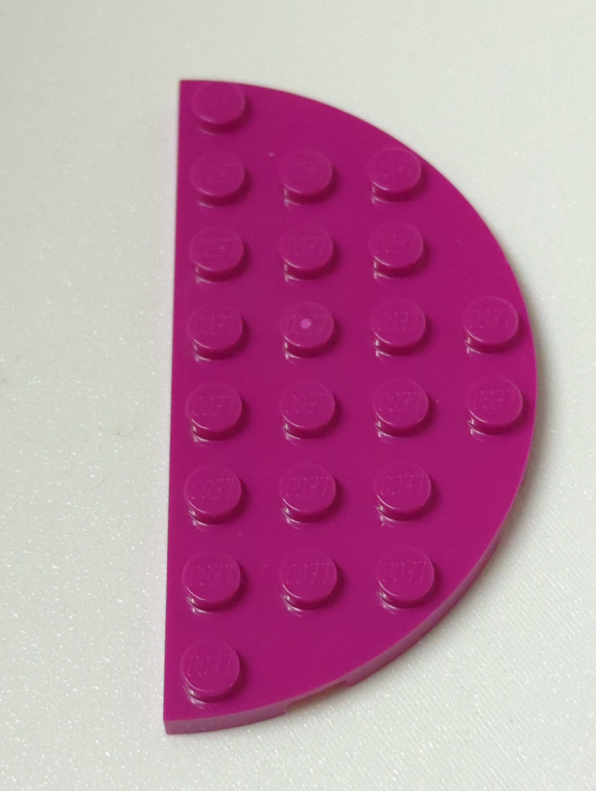 NEU Platte, rund halb 4 x 8 magenta