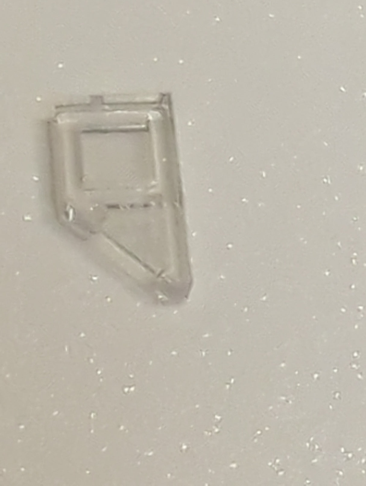 NEU Fliese, modifiziert 1 x 2 Keil rechts transparent weiß